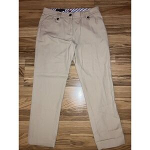 Brooks Brothers 346‎  Womens Beige Khaki  Capri Pants Size 2